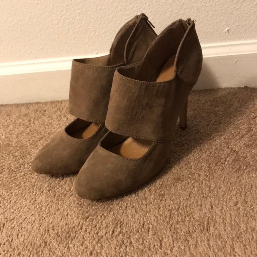 Tan Suede Heels